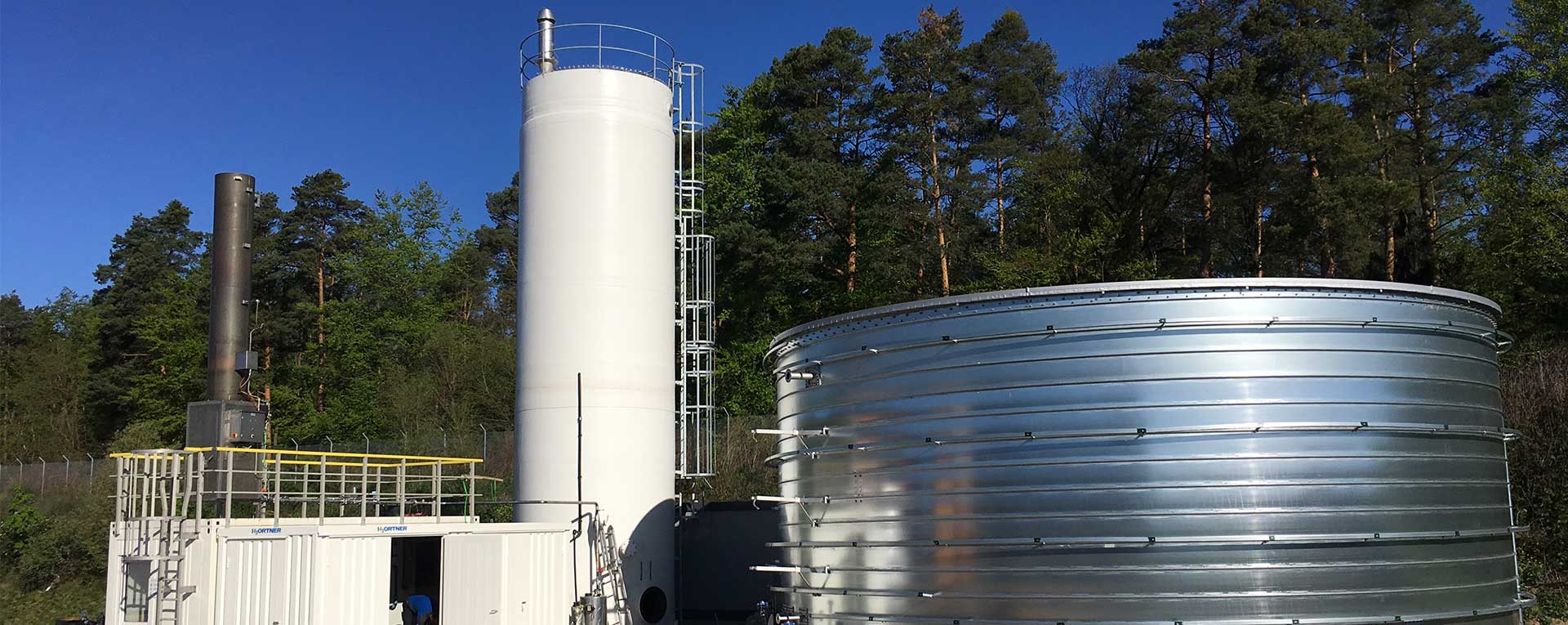 Anaerobe Abwasserreinigung auf einer industriellen Kläranlage