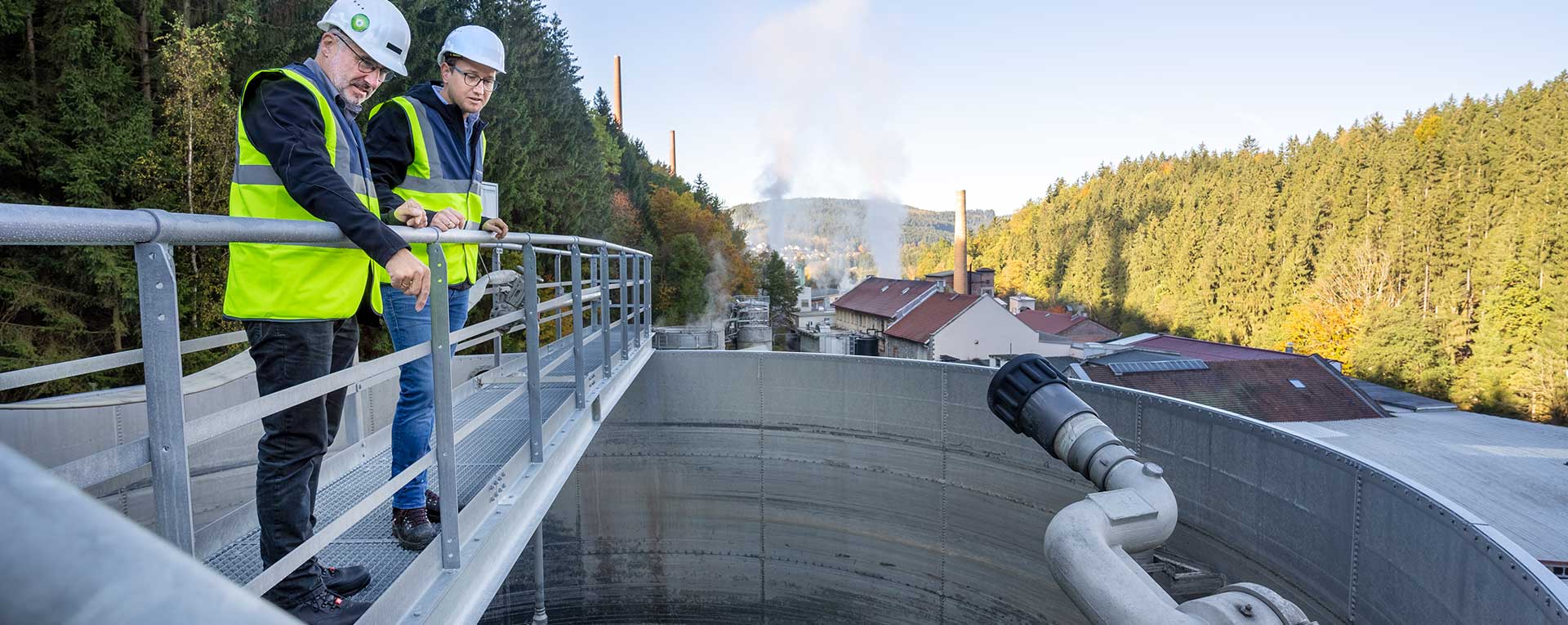 Störfallbehebung auf einer industriellen Kläranlage
