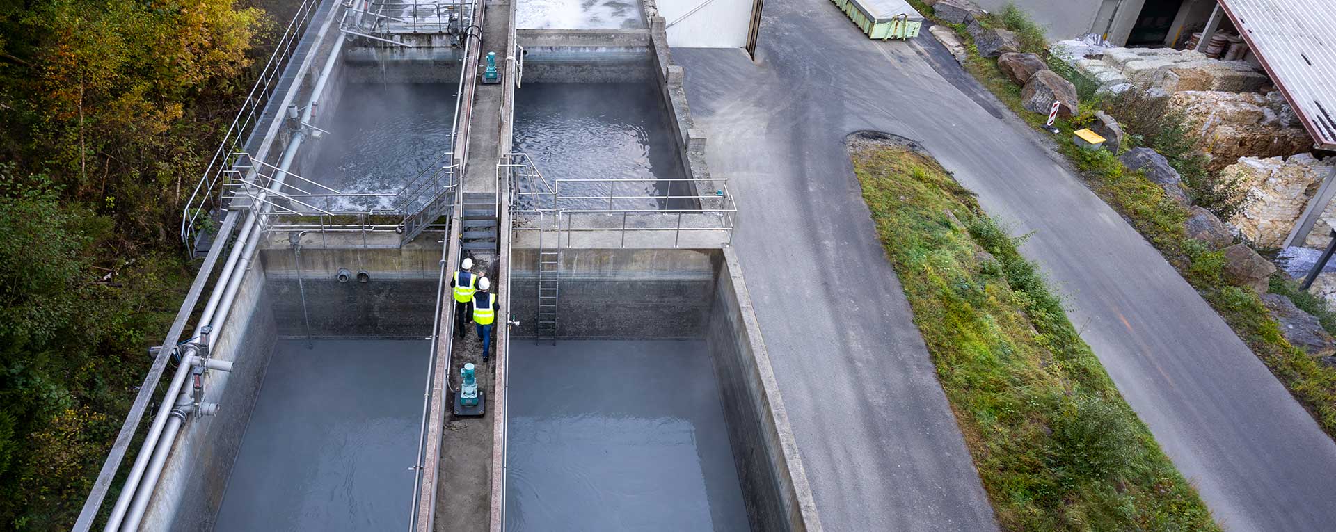 Vorklärung einer industriellen Kläranlage