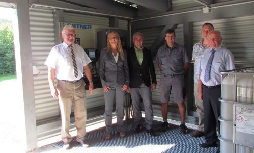 H2Ortner LaDos Inbetriebnahme auf kommunaler Kläranlage Walderbach Inbetriebnahme LaDos in Walderbach