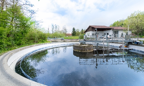 Abwasserreinigung auf kommunale Kläranlage Eging am See